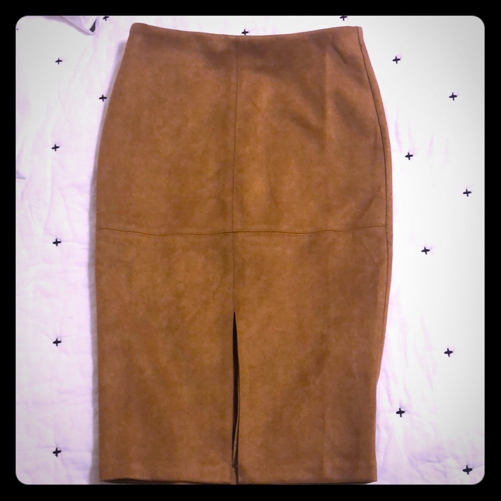 Total Allure Suede Pencil Skirt